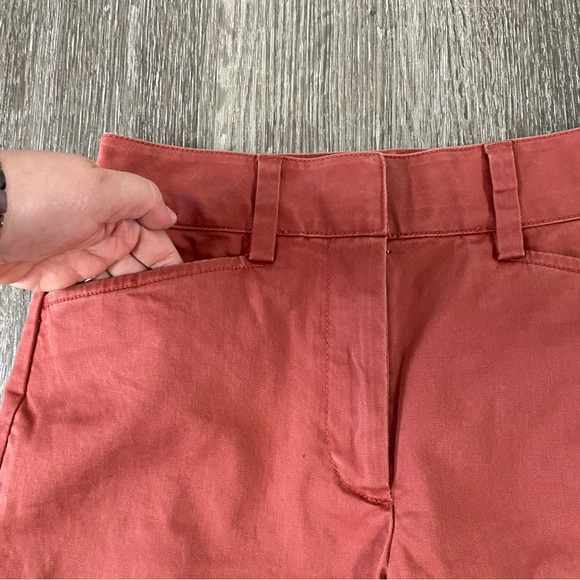 LANDS’ END women’s pants size 2 straight leg mid rise orange - Picture 4 of 8